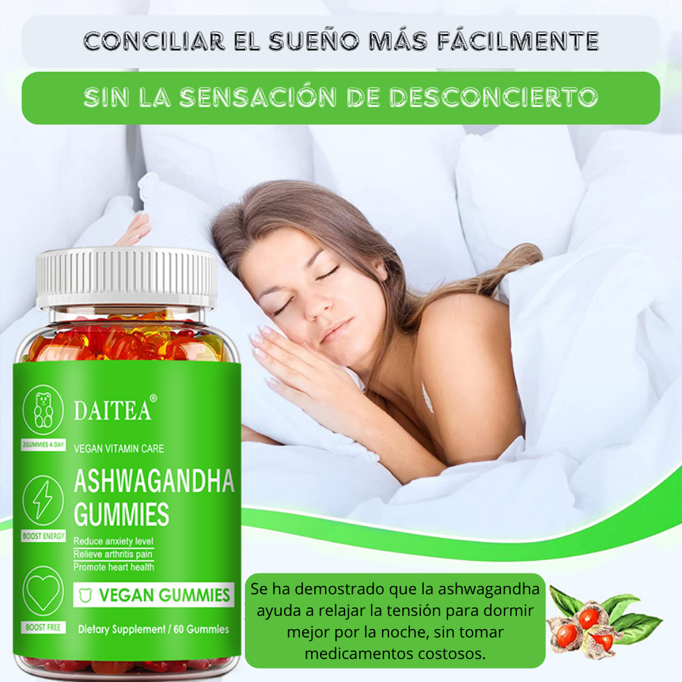 Gomitas de Ashwagandha  (30 un) – Reducción del estrés y mejora del bienestar emocional